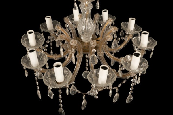 10-light crystal chandelier