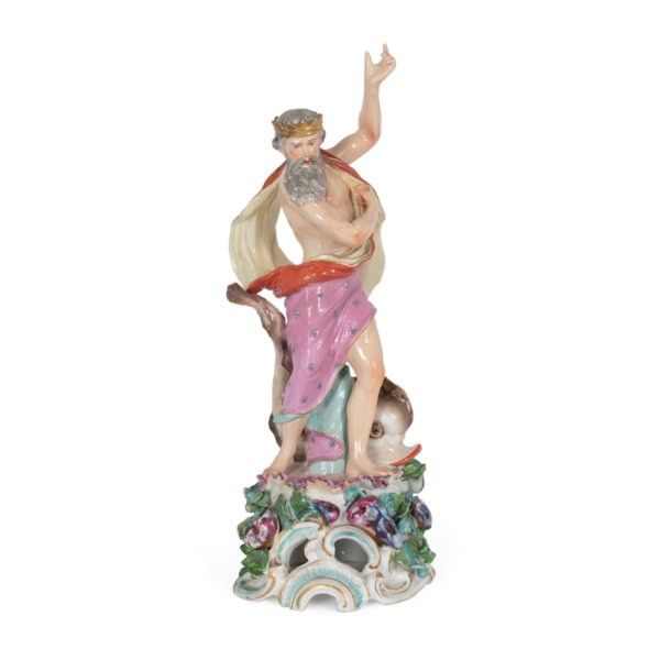 derby porcelain neptune figure