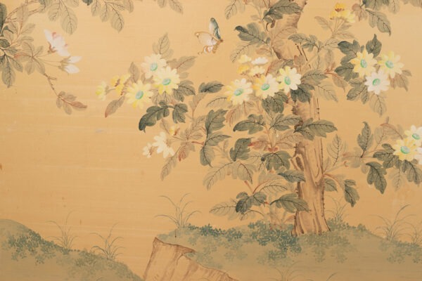 painted silk panels