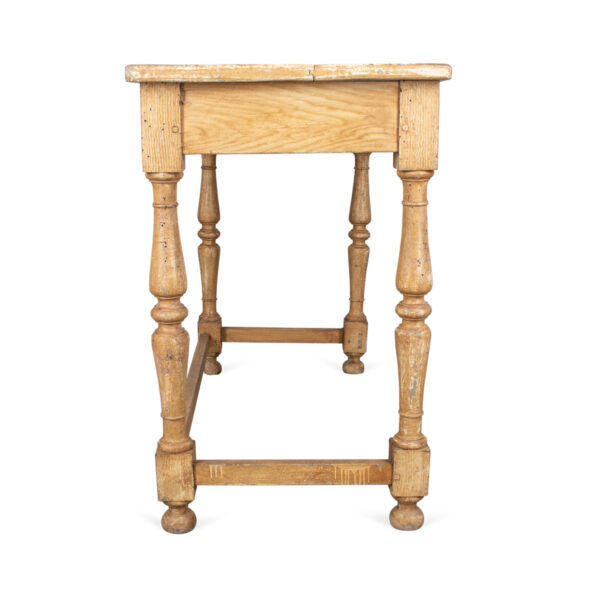 French Provincial Work Table/Desk on Turned Legs - Image 5
