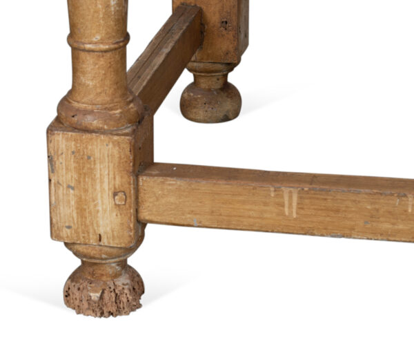 French Provincial Work Table/Desk on Turned Legs - Image 8