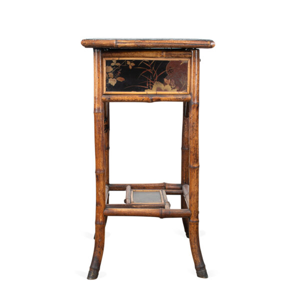 Bamboo Table w/ Drawer and Shelf - Image 5
