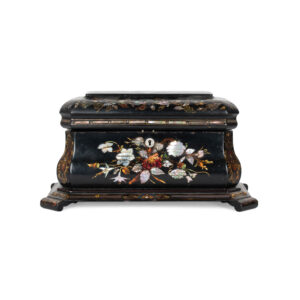 inlaid mother of pearl tea caddy