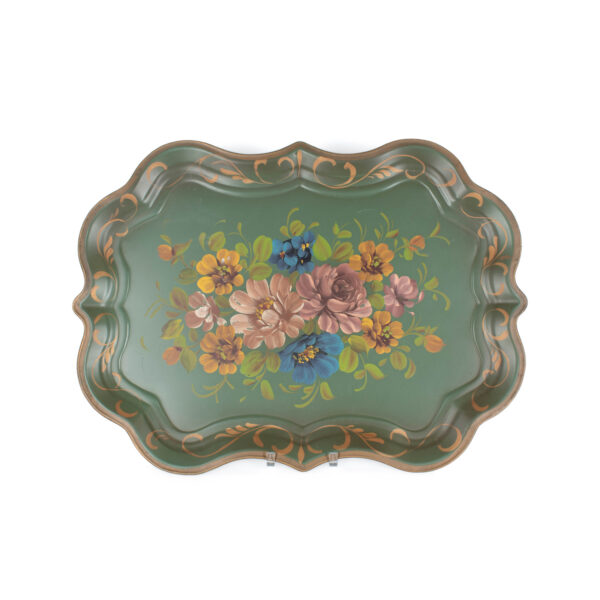 floral tole tray