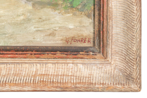 Oil on Board, signed G. Fohrer, "View from the Willows" - Image 4