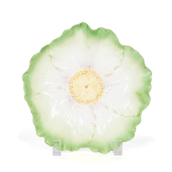 Cabbage Leaf Plate, circa 1840