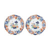 Pair of English Plates with Imari Colors