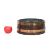 English Wooden Vessel with Metal Banding and Tin Liner