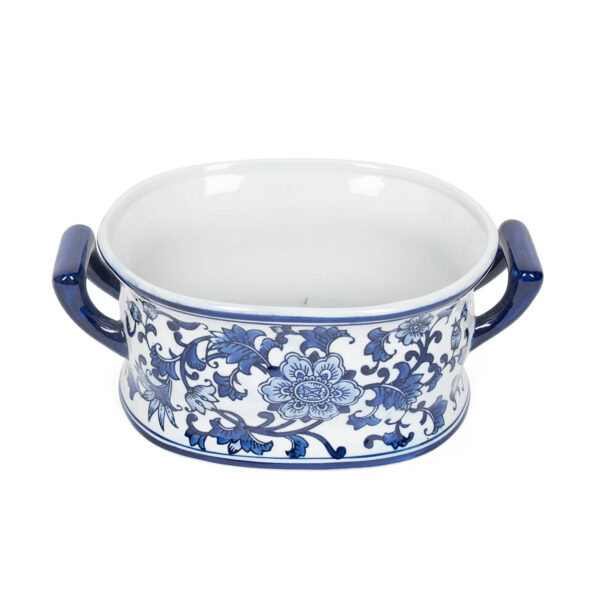 Blue and White Porcelain Planter - Image 6