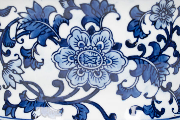Blue and White Porcelain Planter - Image 7