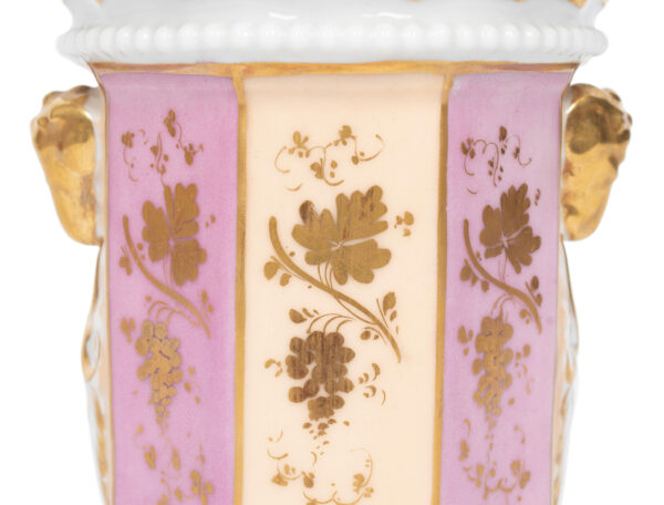 Antique Hand Painted Porcelain Urn/Planter - Image 6