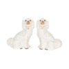 Pair of 13" White Staffordshire Spaniels