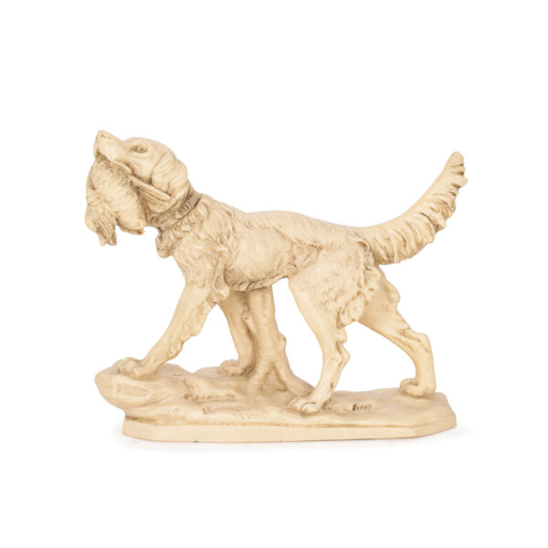 A. Santini Hunting Dog- Italy, signed