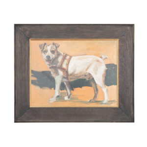 Original Vintage Oil Painting of Terrier
