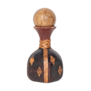 Italian Leather Covered Decanter