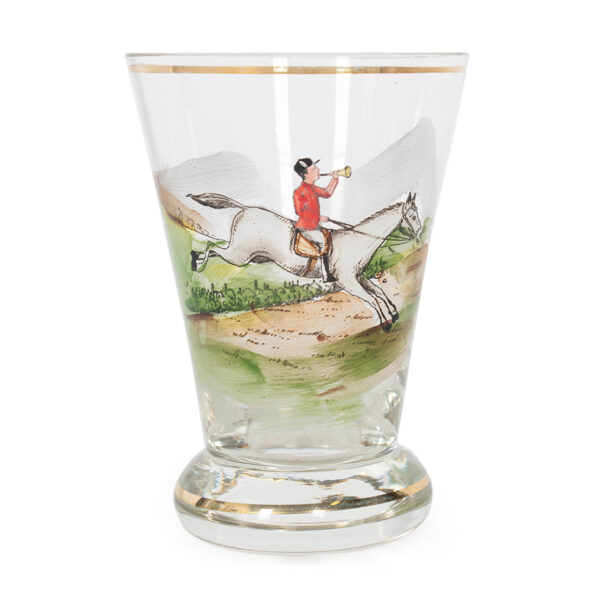 Handpainted Vintage Cocktail Set with Shaker and 4 Glasses - Image 8