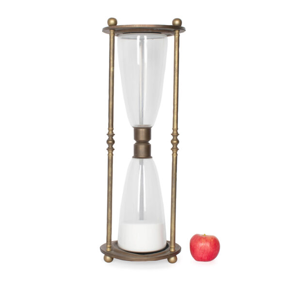 Large Hour Glass with Brass Accents - Image 2