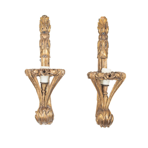 Pair of French Directoire Church Fragments as Sconces, newly wired