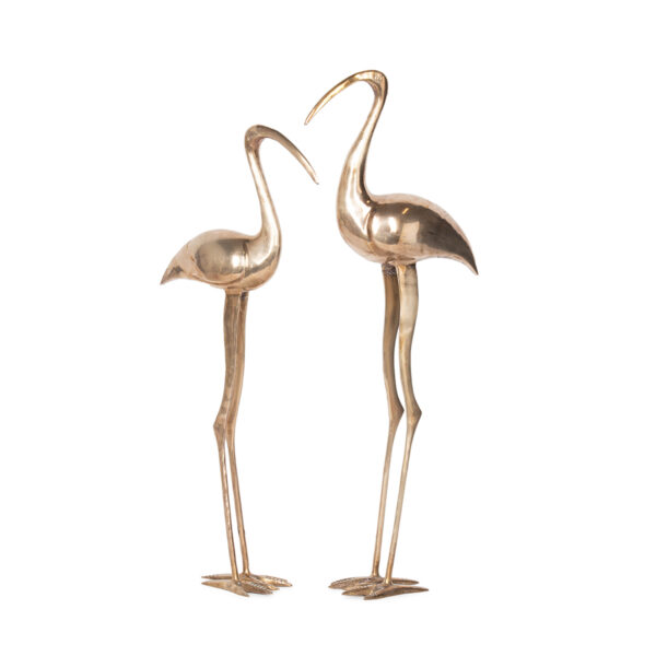 pair of brass birds