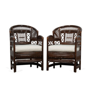 Pair of Vintage "Made in Philippians" Brighton Chairs