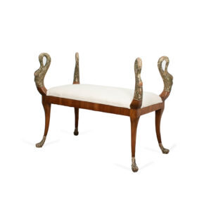 Italian 18th Century Neoclassical Swan Bench