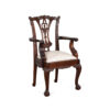 English Mahogany Chippendale Repro Child's Chair with Ball & Claw Feet
