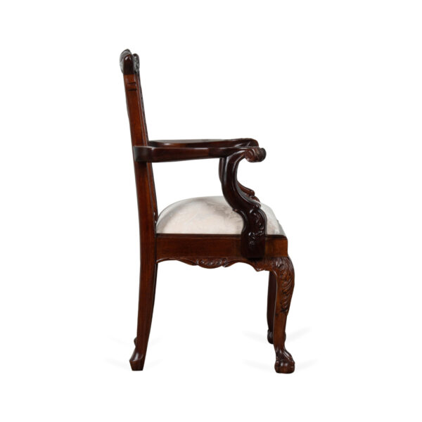 English Mahogany Chippendale Repro Child's Chair with Ball & Claw Feet - Image 5
