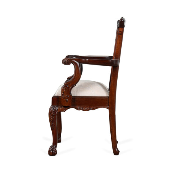 English Mahogany Chippendale Repro Child's Chair with Ball & Claw Feet - Image 3