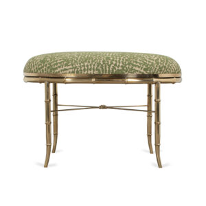 Signed Faux Italian Bamboo Stool