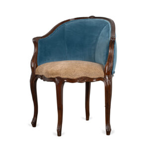 Antique French Chair with Custom New Fabric