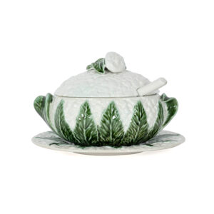 Portuguese Majolica Cauliflower Tureen