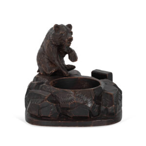 Black Forest inkwell with bear for sale