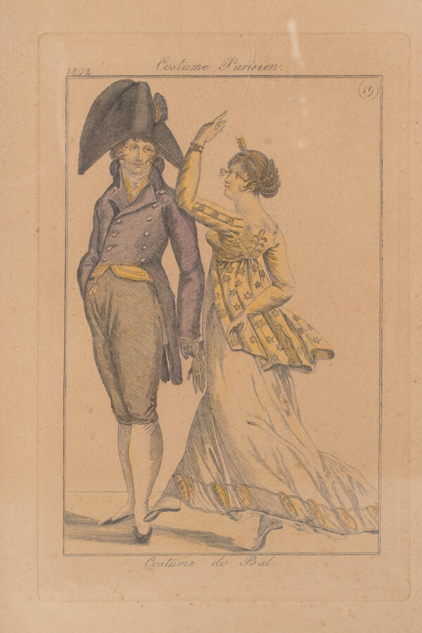 Pair of French Theater Costume Plates - Image 10