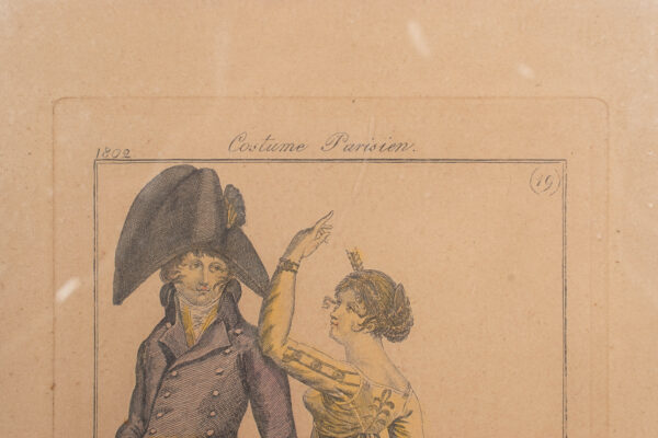 Pair of French Theater Costume Plates - Image 12
