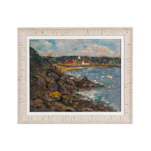 French Seascape Oil on Board for sale