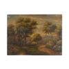 Signed 1800s Landscape Oil Painting on Board for sale