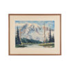 Mt. Rainier Watercolor Painting by Dee Molenaar - 1953 for sale