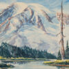 Mt. Rainier Watercolor Painting by Dee Molenaar - 1953 for sale