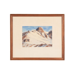 Mt. Rainier Watercolor Painting by Dee Molenaar - 1953 for sale