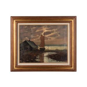 European Oil on Canvas Signed Painting for sale