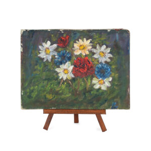 Floral Painting on Board for sale