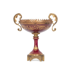 French Porcelain with Ormolu Trim and Stand