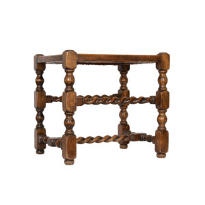 English Barley Twist Footstool with Cane Seat