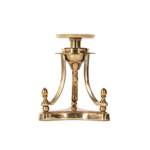 Brass Hollywood Regency Candle Holder