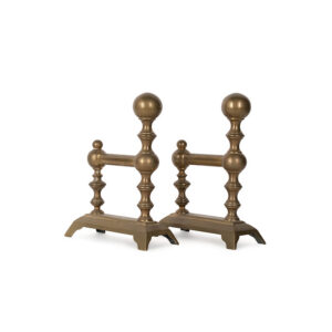 Pair of Brass Fire Dogs