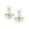 Pair of French Mirrored Regency Sconces - Circa 1820