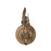Solid Brass Gas Lamp with Seraph Figure Circa 1900-1910