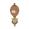 Italian Pottery and Brass Wall Sconce