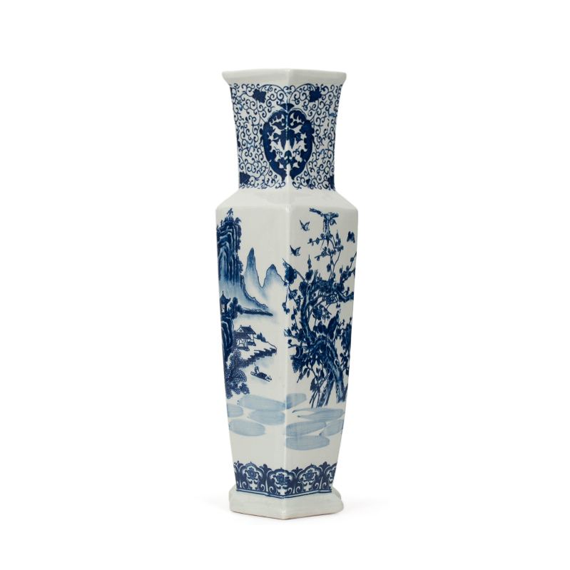 Blue and White Porcelain Vase - Image 5