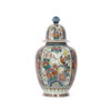 Delft Polychrome Hand Painted Ginger Jar - Holland 20th Century